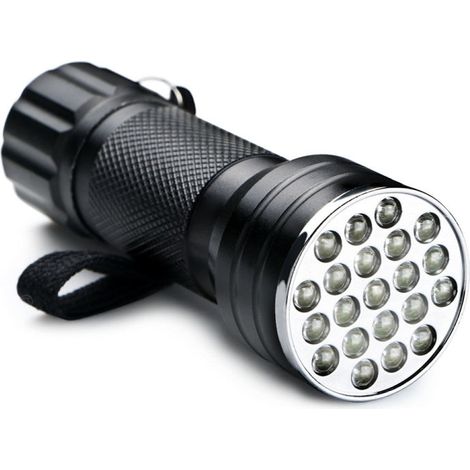Linterna LED ultravioleta de 21 LED 395 nm