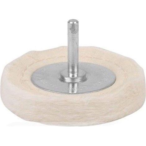 Disque de polissage pour perceuse - Conique - Velours de coton - Polissage - Pour Manifold - Aluminium et acier inoxydable (1/4)