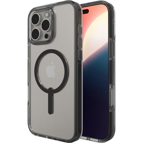 Coque de protection Zagg Santa Cruz Snap compatible MagSafe pour iPhone 16 Pro Max (noire)