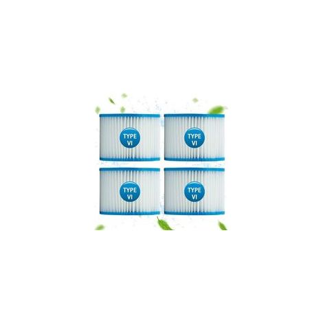 Filtre Spa pour bestway 58323, Cartouche filtrante Taille 6 pour Lay-Z-Spa, pour Monaco, pour Miami, pour Vegas (Lot de 4)-LIAIKI (1/5)