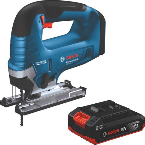 Scie sauteuse sans fil Bosch GST 18V-125 B Professional 18 V 125 mm sans balais + 1 batterie 2,0 Ah - sans chargeur (1/5)