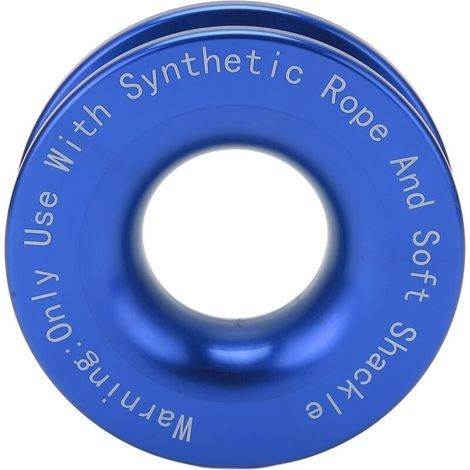 Seilwinden-Starter-Bergering, Bruchfestigkeit 41.000 lb für 7/16" und 1/2" Softschäkel mit 3/16", 1/4" und 3/8" Seilen (blau) (1/4)