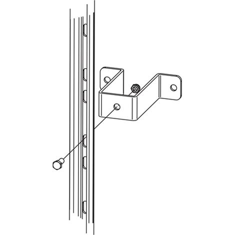Hailo H-50 Halterung an Wand mit 150mm Wandabstand aus Stahl