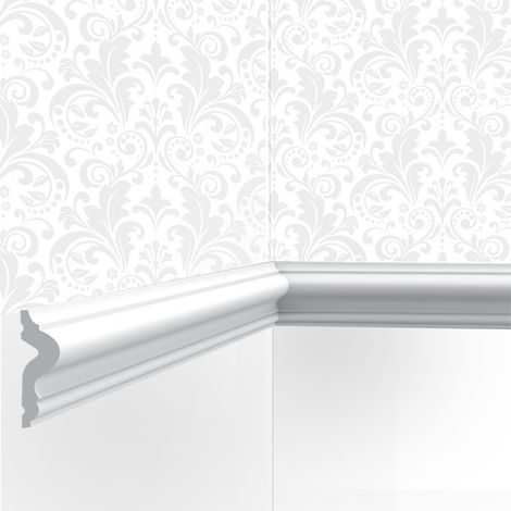 Cimaise , Moulure Cimaises et Plus M05 - 5x1,7x200cm (h x p x L) - moulure décorative polyuréthane (1/3)