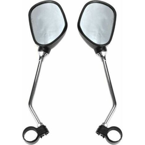 Un par de espejos retrovisores ajustables para manillar de bicicleta, espejos retrovisores irrompibles para bicicleta. (1/3)