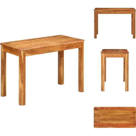 Esstisch 110x55x76 cm Massivholz Akazie - Esstisch - Holztisch - Wohnzimmertisch - Akazienholz - Massivholzmöbel (1/5)