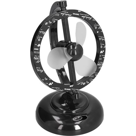 Ventilateur USB Noir Vent Fort Rotation à 90 Degrés (1/5)