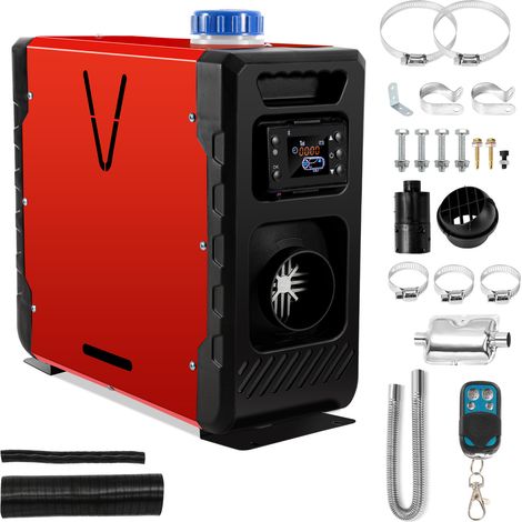 Wolketon Luft Dieselheizung Standheizung 12 V 8 kW, Luftheizung Air Diesel Diesel Standheizung Lufterhitzer. Dieselheizung mit LCD-Display & Fernbedienung & Bluetooth-APP, Rot (1/5)