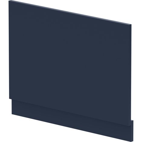 Nuie Arno Straight Bath End Panel and Plinth 560mm H x 730mm W - Satin Midnight Blue (1/2)