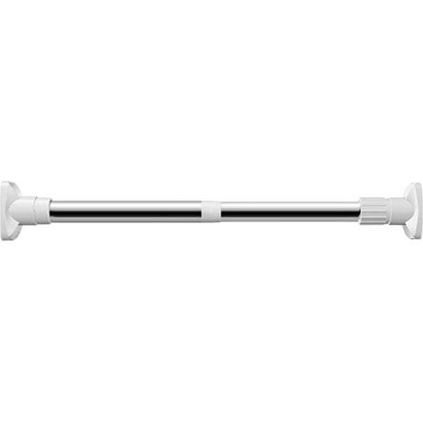 Tringle à Rideau Télescopique 5080cm Set Barre Rideau Extensible sans Perçage Tringles à Rideaux à Tension de Ressort pour Cuisine, Salle de Bain, Armoire, Fenêtre (1/4)