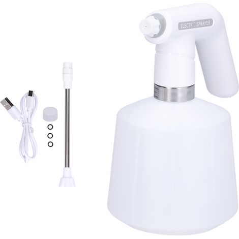 Arrosoir électrique rechargeable à main avec pulvérisateur automatique et bec réglable, 2 L, pour jardin. (1/5)
