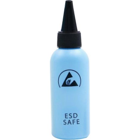 1 flacon distributeur ESD de 60 ml pour solvant en plastique bleu (1/5)