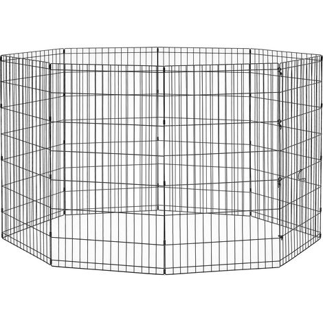 New World B550-42 Cage d'exercice et parc pour chien sans porte 60,96 cm x 106,68 cm Revêtement de finition noir (1/3)