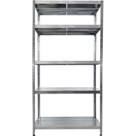 Estantería Maciste de encaje de 5 niveles, Grima, 260 kg, Largo 120 cm x Profundidad 50 cm x Alto 234 cm