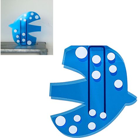 Instagram-taugliche Acrylvase, verziert mit fliegenden Vögeln, nordischer Stil, farbenfrohe transparente Acrylvase mit Blumen und Vögeln. (1/5)