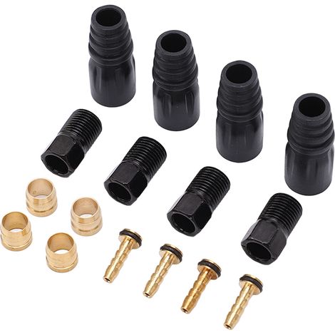 Jeu de Durites de Frein à Disque Antirouille Haute Dureté avec Olives en Cuivre et Plastique pour Durite Hydraulique 5.4mm