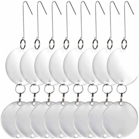 8 disques répulsifs anti-oiseaux CD en acier inoxydable Réfléchissants double-face Répulsifs anti-oiseaux Pigeons Mouettes Hirondelles Moineaux Grives Étourneaux Merles (1/5)