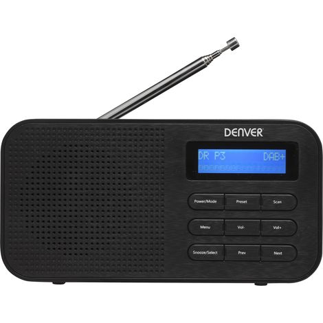 DENVER DAB+/UKW Radio DAB-42, schwarz (1/5)