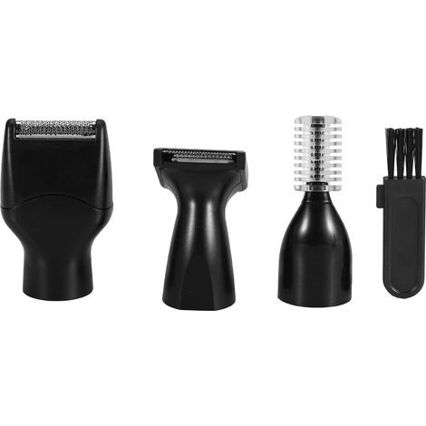 Kit de nettoyage du visage 4 en 1 électrique rechargeable pour hommes : tondeuse à poils de nez et sourcils (1/5)