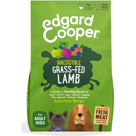 Edgard Cooper Dog Adult con Agnello - Sacco 12 Kg -