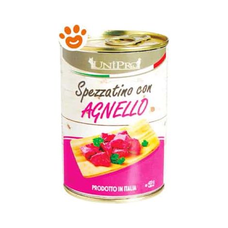 Unipro Dog Adult Spezzatino con Agnello - Lattina 400 Gr -