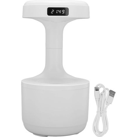 Humidificateur anti-gravité, humidificateur à goutte d'eau, fonctionnement silencieux, brumisation fine, étanche, alimenté par USB, blanc (1/5)