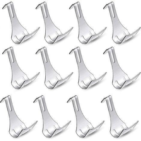 Set mit 20 Haken, Metall-Hängestangen, bohrfreie Haken, robuste Hängehaken für Badezimmer - AquaForge (1/5)
