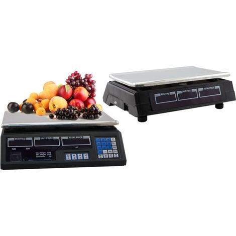 Trade Shop - Elektronische digitale Küchenwaage, 40 kg, professionelles Display - (1/5)