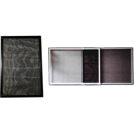 Telaio zanzariera SIFER per finestra fibra orientabile 100-192x75cm nero