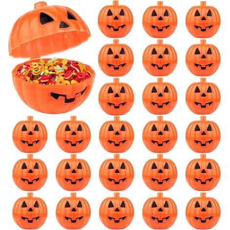 Praktische Aufbewahrung: Trick or Treat Party, 24 Stück Halloween Kürbis Süßigkeitenboxen (1/5)