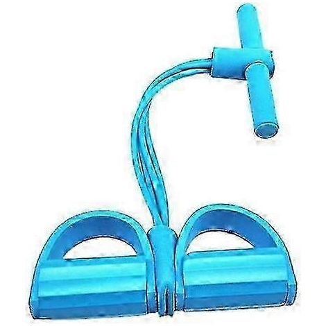 Zugseil mit rutschfestem Griff, tragbar, für Schlankheitstraining, elastisches Yoga-Pedalzug-Widerstandsband, Fitnessgerät Blau (1/5)