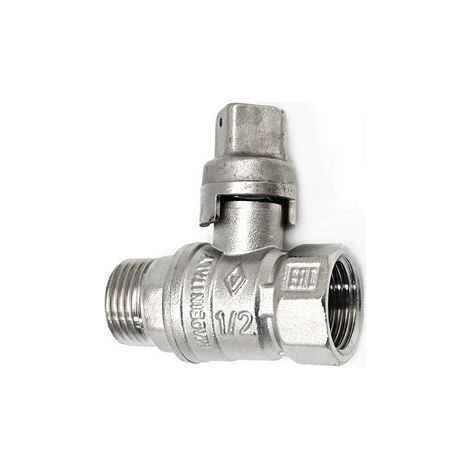 Valvola a sfera maschio/femmina quadro piombabile 3/4" dn 20 pn 25