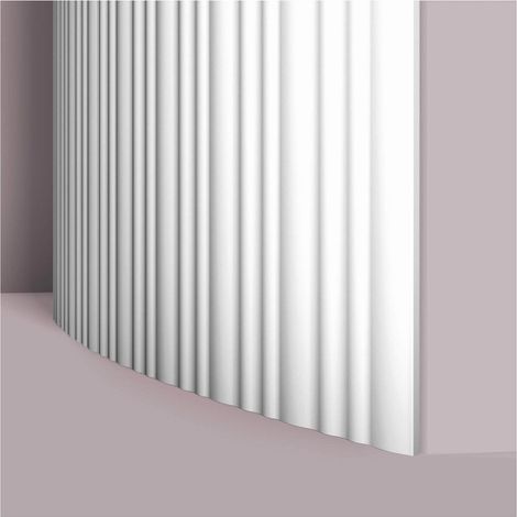 3d wall panel NMC CALANDO FLEX ARSTYL Noel Marquet Wall paneling Acoustic panel Flexible moulding Panel moulding Stucco moulding Decorative moulding contemporary design white 2 m (1/5)
