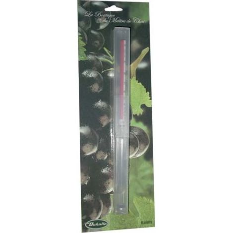 Alcoomètre Duhallé 626 – Mesure précise d'alcool 0-100% Vol. – Verre robuste pour spiritueux et liqueurs – Lecture claire et graduée