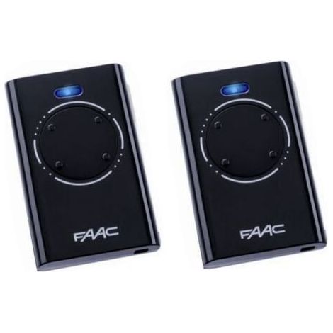 Lot de 2 télécommandes noires FAAC XT4 868 SLH