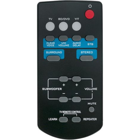 Replacement remote control FSR60 WY57800 for Yamaha Soundbar ATS-1010, YAS-101BL, YAS-201, ATS-201, YAS-201BL, YAS-101, YAS-101BL, YAS-CU201, WY57800, ATS1010, YAS101, YAS101BL, YAS101BL (1/4)