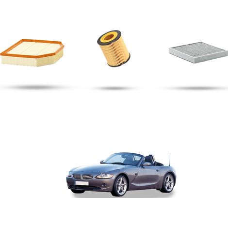 Kit tagliando 3 filtri compatibile con Bmw Z4(E85,E86) 2.5si 160kw dal 2006 (1/4)