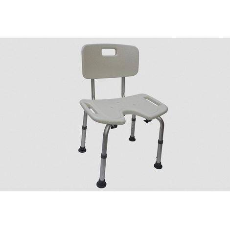 reha-fund Oliwier 810 Chaise de douche gris clair