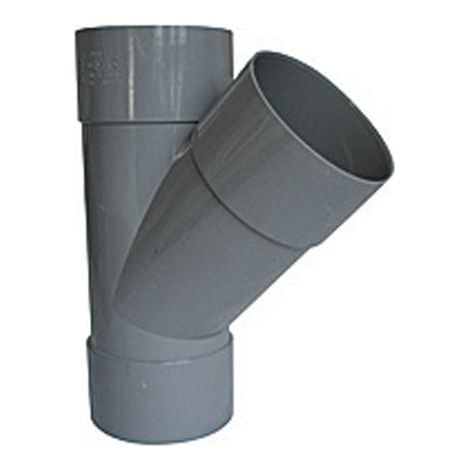 CULOTTE PVC A 45° POUR EVACUATION TRIPLE FEMELLE (1/2)