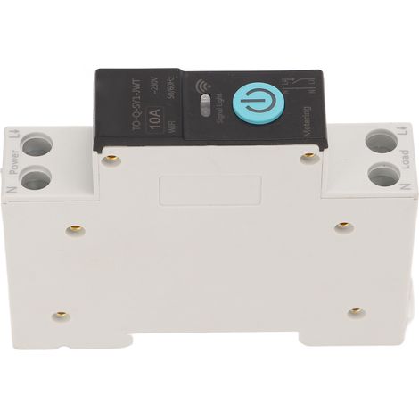 Disjoncteur sur rail DIN, interrupteur intelligent Wi-Fi, commande à distance par téléphone portable, 3 modes de temporisation, pour appareils électroménagers, 10 A