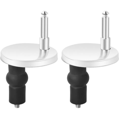 2 Pièces Abattant WC,Charnière Fixations,Montage Facile,Solide,Pour Salle de Bain (1/5)