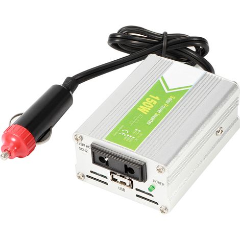 Convertisseur de tension Voiture 12V vers 220V 150W intelligent multifonction (1/5)