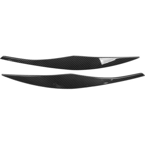 Garniture de Sourcil de Phare pour Série 3 E90 E91 Berline Touring 2005-2012, Noir Brillant, Résistant aux Rayures, , Artisanat Exquis, Matériau ABS Léger (2). (1/5)
