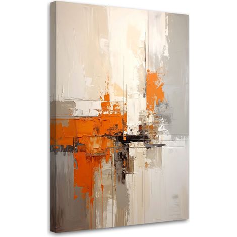 Leinwandbild Orangefarbene Abstrakt 20x30 (1/5)