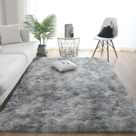 Tapis moelleux en forme de moquette pour salon, chambre, tapis épais et duveteux, tapis shaggy, tapis pour chambre d'enfant, grand tapis pour la décoration intérieure (160 x 200 cm) (1/5)
