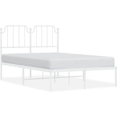 Maison Exclusive - Giroletto con Testiera Metallo Bianco 120x190 cm