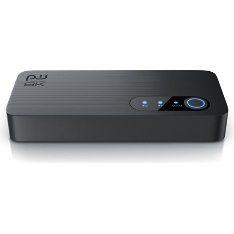 Primewire - HDMI Switch 8k 2.1 - 2X Input HDMI Buchse, 1x Output - Verteiler - 7680 x 4320 UHD II (4320p) 60 Hz - HDR 3D CEC - HDCP 2.3 - Umschalter