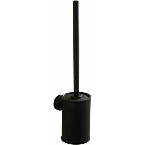 WC Suspendu Noir Support Mural Brosse WC Brosse WC Brosse de Toilette Brosse Toilette Noir 304 en Acier Inoxydable (1/4)