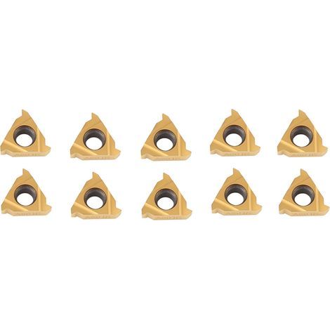 10 PCS CNC Cutter Inserts en carbure 11IR A60 Outil de tournage Lame de carbure avec Box pour matériaux souples (1/5)