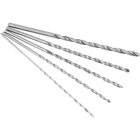 Broca helicoidal de vástago recto corto AIDUCHO, extralarga de 2-5 mm, de acero de alta velocidad, para madera. (1/5)